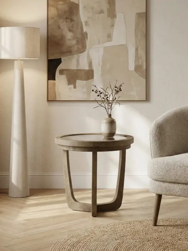 Mesa auxiliar Maxton natural principal