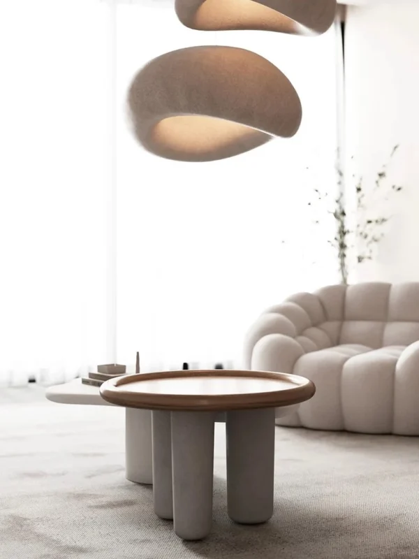 Mesa auxiliar loira principal